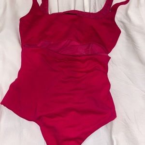 hours Hot Pink Cutout Bodysuit